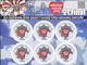 Polish Stamps scott4065 MS of 6, Znaczki Polskie Fischer 4444 Ark